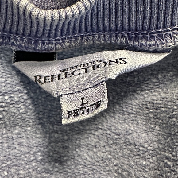 Northern reflections purple women’s sweatshirt large petite cotton vintage - Picture 4 of 5